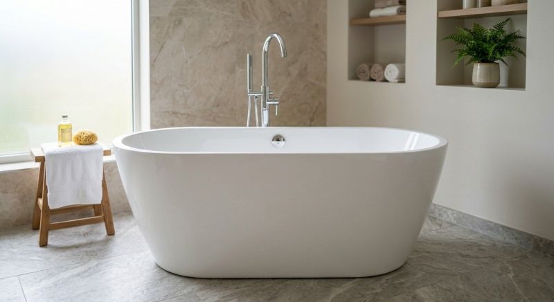 Acrylic Bathtub Installation in Manchester, NH